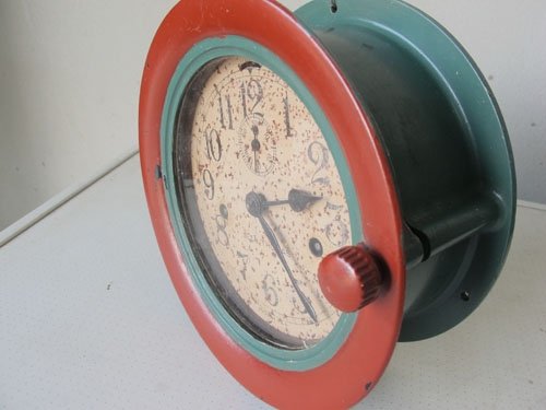 ขายนาฬิกาเรือโบราณ S E T H THOMAS USA เก่านอกแท้หายาก ใช้งานได้ดี เดินนิ่มหายากมากครับน่าสะสม