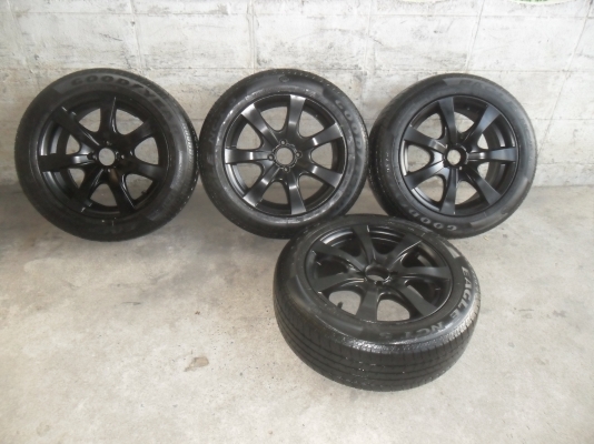 ล้อแม็ก 16นิ้ว 4รู100 พร้อมยาง 205/55R16 สวยๆ 4 ล้อ ราคา 5500 บาท