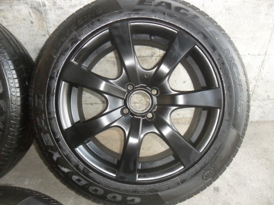 ล้อแม็ก 16นิ้ว 4รู100 พร้อมยาง 205/55R16 สวยๆ 4 ล้อ ราคา 5500 บาท