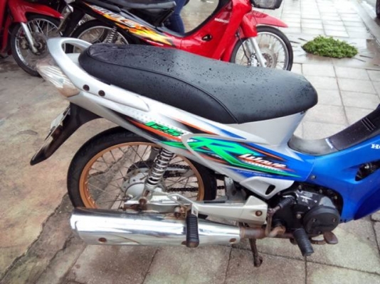 Wave 125 r ปี 50 กุญแจใหญ่ สีน้ำเงิน เทา รถบ้าน สวย เครื่องเดิมๆ มี