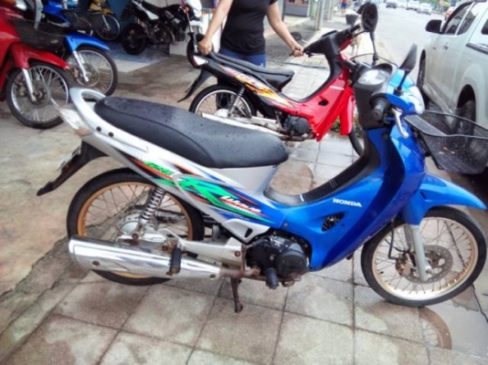 Wave 125 r ปี 50 กุญแจใหญ่ สีน้ำเงิน เทา รถบ้าน สวย เครื่องเดิมๆ มี