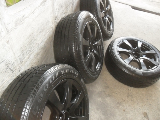 ล้อแม็ก 16นิ้ว 4รู100 พร้อมยาง 205/55R16 สวยๆ 4 ล้อ ราคา 5500 บาท