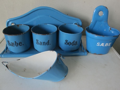 ขายกระป๋องโลหะเคลือบครบชุดของเก่านอกแท้