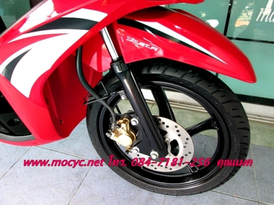MIO 125 i MX ตัวท็อปล้อแม็กซ์ รถเดือน ต.ค.ปี 56 สีขาวแดง ไมล์ 7233 โล ของแถม 3 รายการ 29900