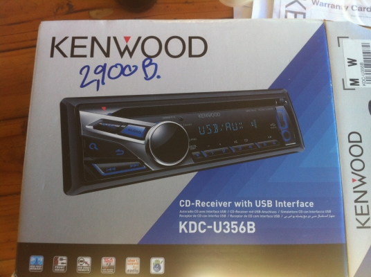 ขาย kenwood kdc-u356b ของใหม่ ไม่เคยใช้ 2300 บาท
