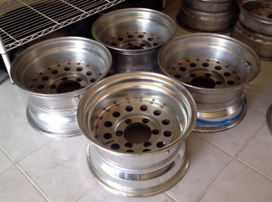 ขายล้อหยดน้ำ ENKEI HR385 2 ชิ้นแท้ 15x8.5" ออฟ-35 6/139.7 ออฟลึก 5 นิ้ว