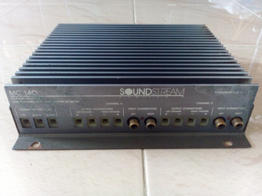 ลำโพงแกนร่วม 6นิ้ว และ แอมป์ soundstream mc140