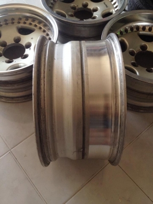 ขายล้อ Deerfield 3 ชิ้นแท้ ขอบ16x8 ออฟ-13 6/139.7 ประมูลจากญี่ปุ่น