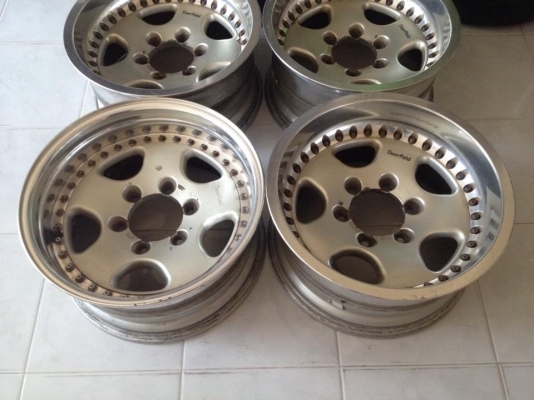 ขายล้อ Deerfield 3 ชิ้นแท้ ขอบ16x8 ออฟ-13 6/139.7 ประมูลจากญี่ปุ่น