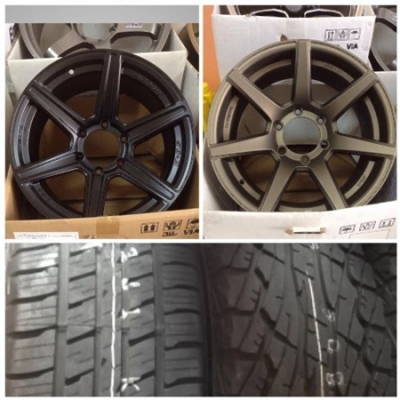 เเม็กใหม่ ขอบ17 6รู139 กว้าง8.5/9.5 ออฟ15 พร้อมยางยกสูงFalken 265/65/17