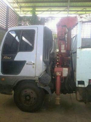 รถหกล้อ HINO FC4J ติดเครนยูนิค 2.9 ตัน รถใช้งานดี มีทะเบียน