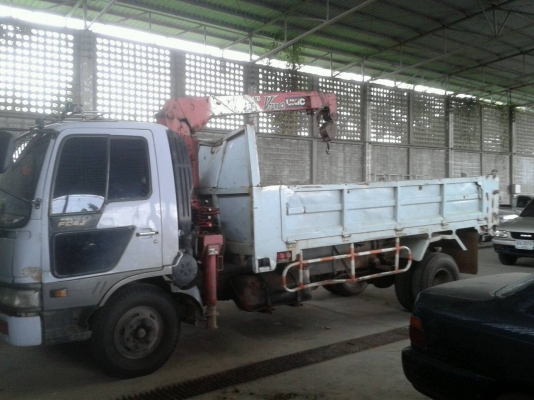 รถหกล้อ HINO FC4J ติดเครนยูนิค 2.9 ตัน รถใช้งานดี มีทะเบียน