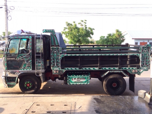 Hino ไฮเทค แต่งซิ่ง หัวนอก เครื่อง HO7D 195แรง ดั้มดิน 4 ตัน 3.60ม.