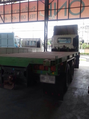 ขายรถสิบล้อพื้นเรียบ HINO FL8JNLA เครื่อง JO8E-250 แรง ปี 51 1 เพลา มีระบบลากพ่วง
