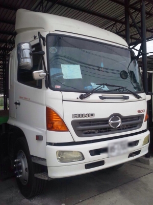 ขายรถสิบล้อพื้นเรียบ HINO FL8JNLA เครื่อง JO8E-250 แรง ปี 51 1 เพลา มีระบบลากพ่วง