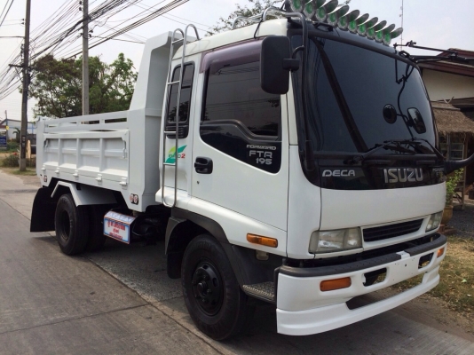 Isuzu Deca หัวนอก เครื่อง 6HE 195แรง  ดั้มดิน 4 ตัน 3.60ม.