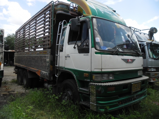 ขายด่วนรถบรรมุก 10 ล้อ HINO FM2K 240 แรงเพลาเดียวกระบะไม้สวยๆเดิมๆยางเลเดี่ยนใหม่ 10 เส้นทะเบียนเต็ม