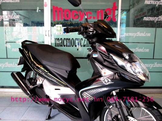 NOUVO SX ปี2557 สีดำ รถเดือน ก.พ.รถ 5 เดือนไมล์ 4285 โล สภาพใหม่ๆไร้ริ้วรอย ฟรีค่าโอน ของแถม 4 รายการ 39500