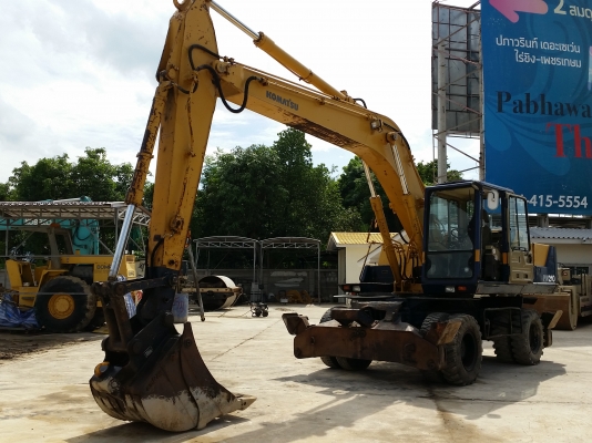 มาใหม่ ขายรถขุดล้อยาง KOMATSU PW210-1 สภาพสวยมาก รถนอก พึ่งถึงไทย ไม่เคยใช้งานในไทย