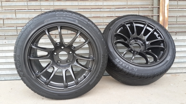 *** มีคู่เดียว *** Advan ขอบ 17 5รู114 กว้าง 9.5 พร้อมยาง