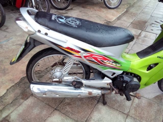 Wave 125 r ปี 50 กุญแจใหญ่ สีเขียว เทา รถบ้าน เครื่องเดิมๆ มีเล่ม