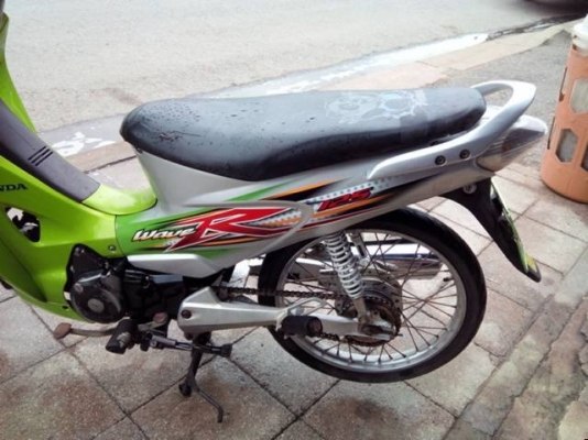Wave 125 r ปี 50 กุญแจใหญ่ สีเขียว เทา รถบ้าน เครื่องเดิมๆ มีเล่ม