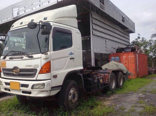 ขายถูกๆตามสภาพครับ HINO MEGA หัวลากระบบน้ำมัน เครื่อง P11C  320 แรงม้ารถห้างปี 47 เครื่องดีคัชซีสวยตรงรุ่นพร้อมวิ่งพร้อมทะเบียน รีบๆเลยครับ สนใจโทรเลยครับ ไม่แพงครับ 091-8790642 คุณสุขเกษม  081-8789119 คุณสุขเกษม