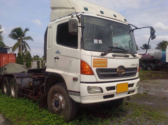 ขายถูกๆตามสภาพครับ HINO MEGA หัวลากระบบน้ำมัน เครื่อง P11C  320 แรงม้ารถห้างปี 47 เครื่องดีคัชซีสวยตรงรุ่นพร้อมวิ่งพร้อมทะเบียน รีบๆเลยครับ สนใจโทรเลยครับ ไม่แพงครับ 091-8790642 คุณสุขเกษม  081-8789119 คุณสุขเกษม