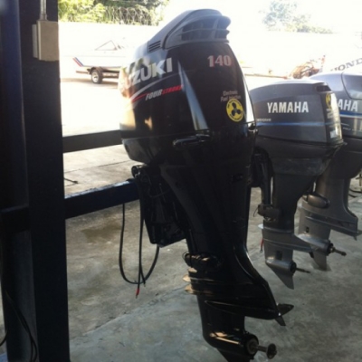 ขายเครื่องยนต์เรือมือสองญี่ปุ่น Suzuki DF140 4จังหวะ 4สูบ ราคาเบาๆ