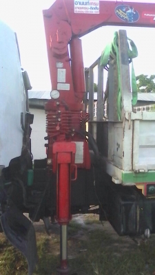 ขายรถบรรทุกหกล้อติดเครน HINO FF1JMKA เครื่อง JO8C-210 แรง ทะเบียนพร้อม