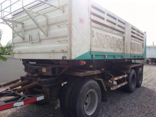 ขายรถพ่วงสิบล้อดัมพ์ HINO เครื่อง 380 แรง ปี 54 กระบะดัมพ์สามมิตร ลูก 3 เพลาแท้ยาว 6.50 เมตร