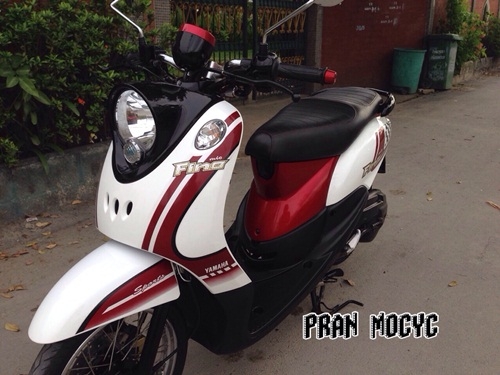 ขาย yamaha fino สีขาวเเดง ปี2013 ขาย yamaha fino สีขาวเเดง ปี2013