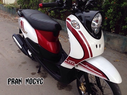 ขาย yamaha fino สีขาวเเดง ปี2013 ขาย yamaha fino สีขาวเเดง ปี2013