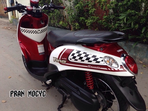 ขาย yamaha fino สีขาวเเดง ปี2013 ขาย yamaha fino สีขาวเเดง ปี2013