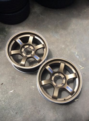 ขายล้อ TE37SL ขอบ18 6รู  กว้าง8 สวยๆุถูกๆ 1คู่ครับ