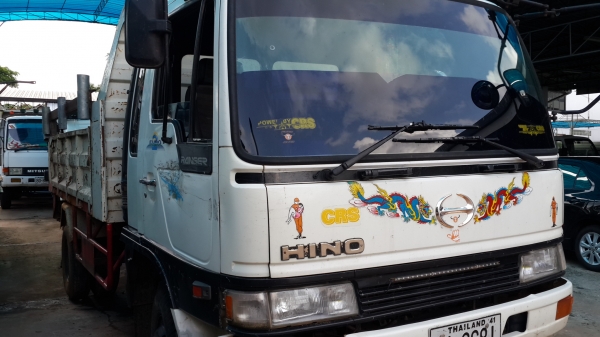 ขายดัมพ์ฮีโน่สมอเงิน 195 HO7D แชชซีสวย แชชซีสวย พ.เพาเวอร์ เบรคทิ๊ฟฟี่ แชชซีสวย เครื่องดี ยาง8.25R16