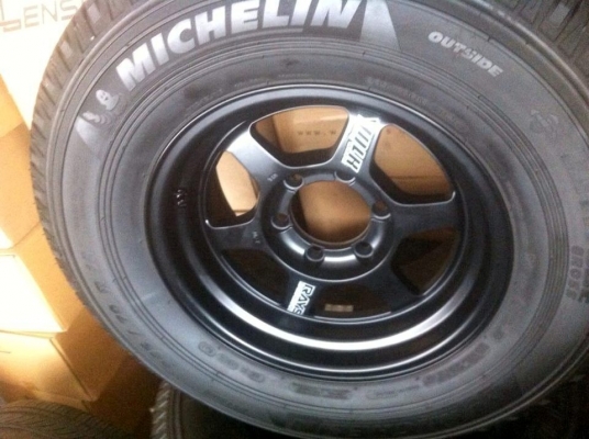 ขายล้อแม็ก TE-37X ขอบ16x8 et-0 พร้อมยาง 265 70 r16 ปี13
