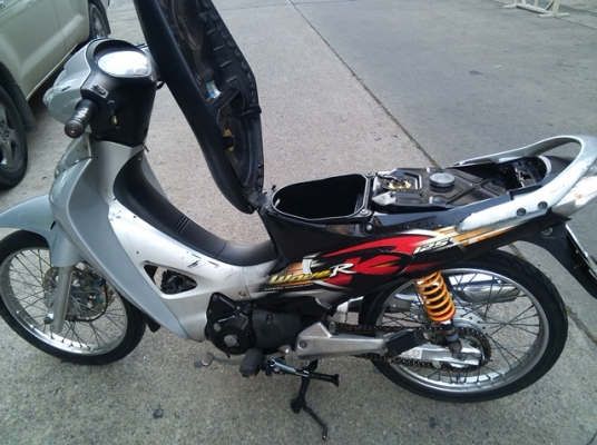 wave125r ปี48 ubox  เทาดำ 451 เครื่องดี 15,500
