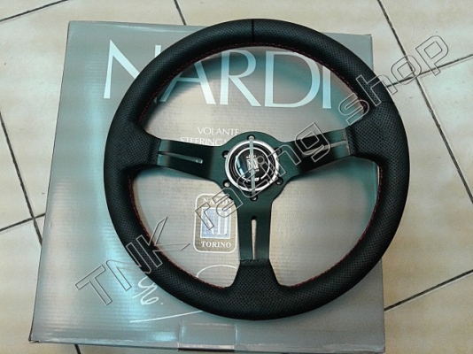 พวงมาลัยแต่ง NARDI ก้านดอกไม้ ด้ายแดง งานเกรดA ปั๊มกรัดร่องลายเซ็นคมๆชัดเจน