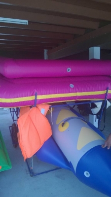 ขายด่วน เรือ + รถลาก(เรือกล้วย) เครื่อง yamaha