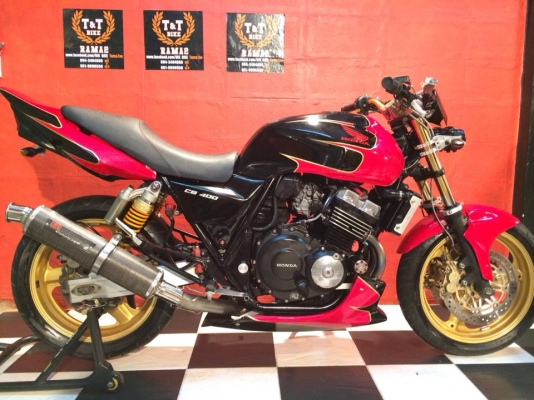 T&amp;T BIKE RAMA2ขายHONDA CB400 ปี98 VS.S แท้ๆ เอกสาร อินวอยนำรถแต่งดุดุ มาขาย 59500 ฿