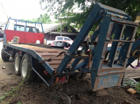 ขายเทรนเลอร์ บรรทุกรถเกี่ยว เพลาเดียว ติดต่อ 081-4283210