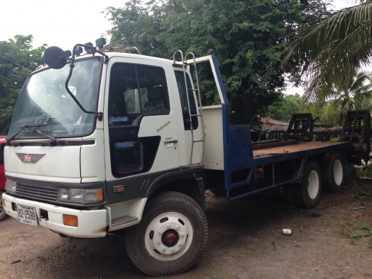 ขายเทรนเลอร์ บรรทุกรถเกี่ยว เพลาเดียว ติดต่อ 081-4283210