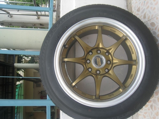 ขายล้อแม็ก CE28N 15"x7" 4/100 +ยางปี 09 ( 081-3747940 )