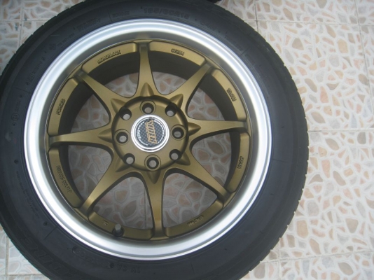 ขายล้อแม็ก CE28N 15"x7" 4/100 +ยางปี 09 ( 081-3747940 )