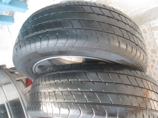 ขายล้อแม็กเดิม TOYOTA VIOS ขอบ 15"x5.5" et 45 4รู100 +ยางปี 10,11(081-3747940)