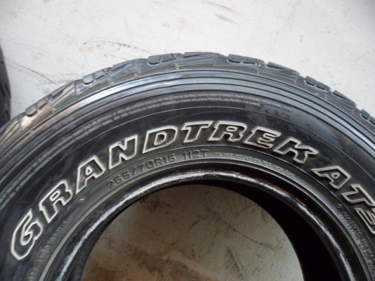 ยาง265/70/16"DUNLOPGRANDTREK AT3 (2เส้น ขาย 1400฿) ยาง265/70/16"DUNLOPGRANDTREK AT3 (2เส้น ขาย 1400฿)