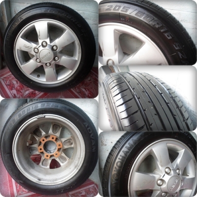 แม๊ก16"isuzu,พร้อมยาง 1วง (ทำเป็นล้ออะไหล่ได้ )ขาย 2,000฿