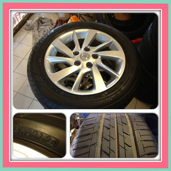 ขายล้อแม็กเดิม 16 Nissan sylphy 5 รู 114.3 +ยางปี 12 ราคา 13500 บาท ราคาถูก