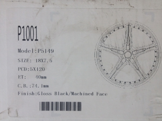 ขายล้อขอบ18 กว้าง 7.5 5รู120 ใส่บีเอ็ม เชฟรุ่นเก่า ของใหม่ ชุดละ9000฿